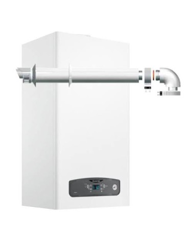 Centrala termica Ariston Cares S 24 kW, schimbator din INOX, pentru suprafete de pana la 120 mp, KIT de evacuare inclus